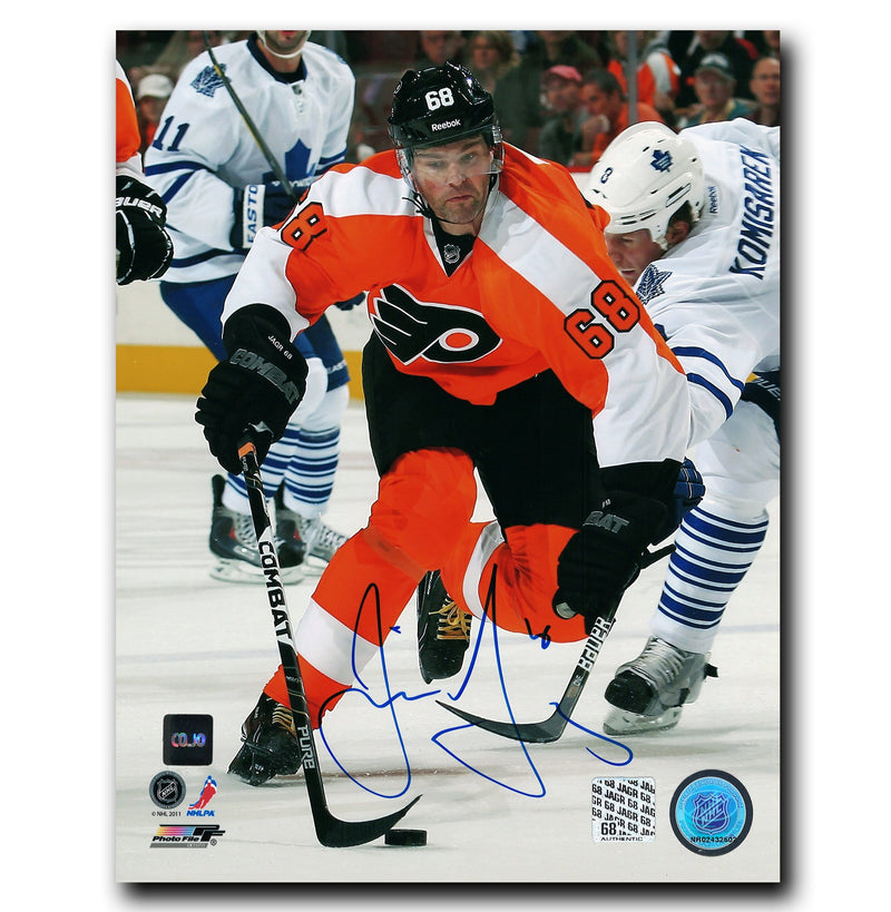 Jaromir Jagr Philadelphia Flyers Autographed Action 8x10 Photo CoJo Sport Collectables