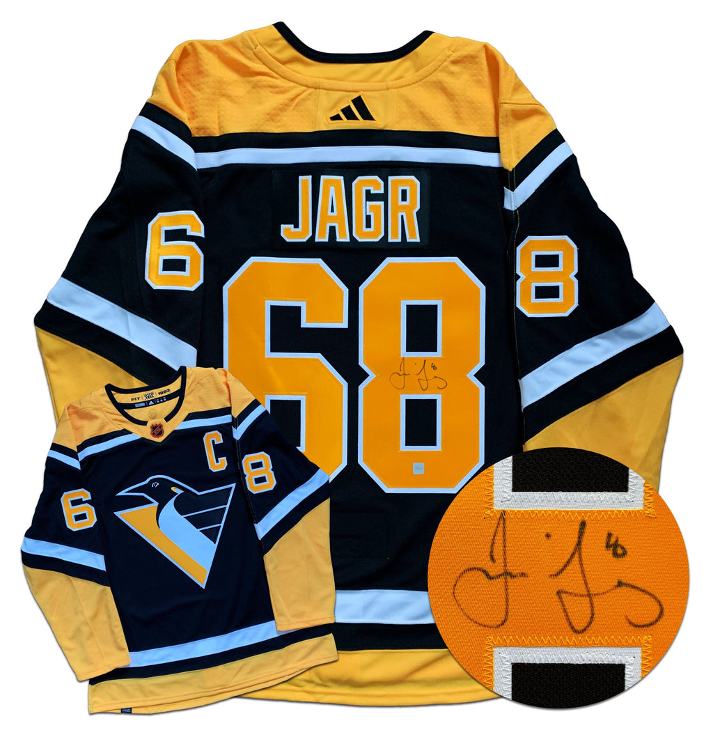 Jaromir Jagr Pittsburgh Penguins Adidas Authentic Home NHL Vintage Hoc