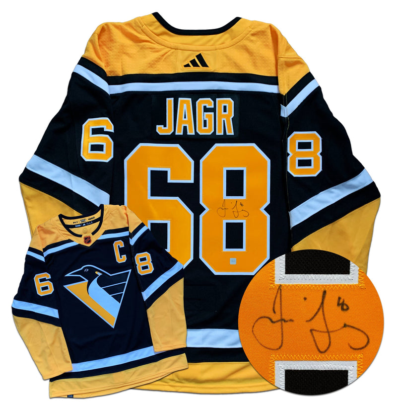 Jaromir Jagr Pittsburgh Penguins Autographed Adidas Reverse Retro 2.0 Jersey CoJo Sport Collectables Inc.