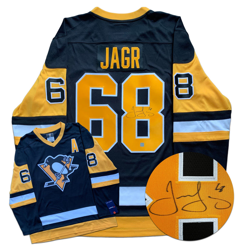 Jaromir Jagr Pittsburgh Penguins Autographed Fanatics Vintage Jersey CoJo Sport Collectables Inc.