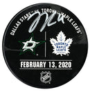 Jason Robertson Autographed Dallas Stars February 13, 2020 Warm-Up Used Puck (