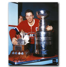 Jean Beliveau Montreal Canadiens Autographed Stanley Cup and Conn Smythe 8x10 Photo CoJo Sport Collectables Inc.
