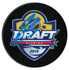 Jeremy Bracco Toronto Maple Leafs Autographed 2015 NHL Draft Puck (Blue) CoJo Sport Collectables Inc.