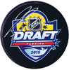 Jeremy Bracco Toronto Maple Leafs Autographed 2015 Draft Puck.