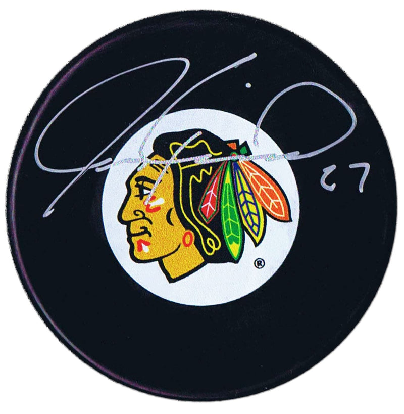 Jeremy Roenick Autographed Chicago Blackhawks Puck CoJo Sport Collectables