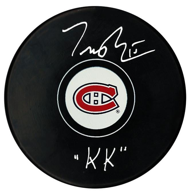 Jesperi Kotkaniemi Autographed Montreal Canadiens Inscribed KK Puck CoJo Sport Collectables Inc.