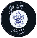 Jim Pappin Autographed Toronto Maple Leafs Stanley Cup Puck CoJo Sport Collectables