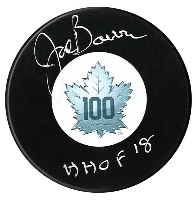 Joe Bowen Autographed Toronto Maple Leafs Centennial Season HOF Puck CoJo Sport Collectables Inc.