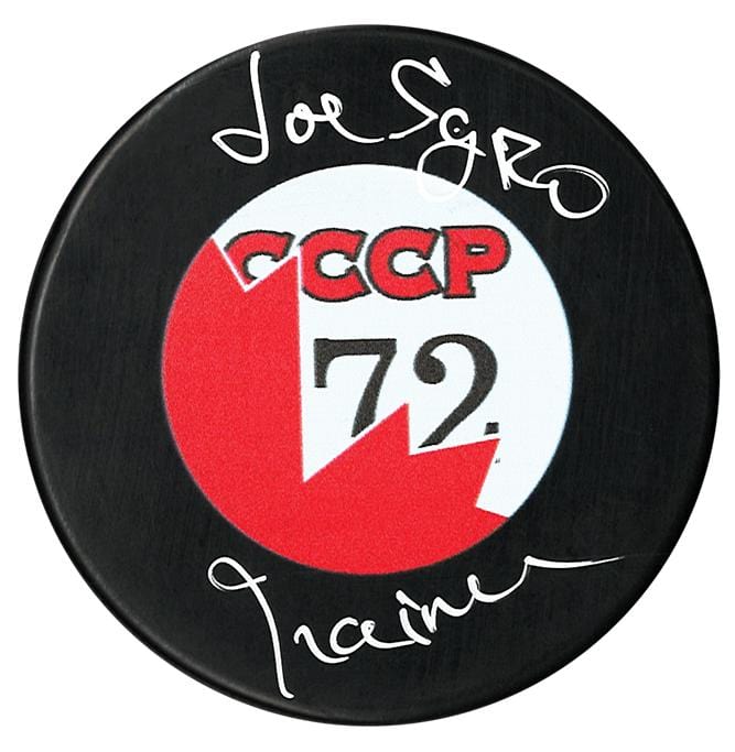 Joe Sgro Team Canada Autographed 1972 Summit Series Puck CoJo Sport Collectables Inc.