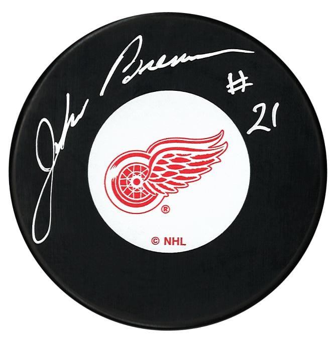 John Brenneman Autographed Detroit Red Wings Puck CoJo Sport Collectables Inc.