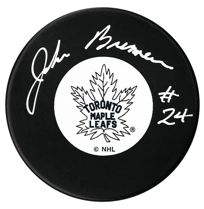 John Brenneman Autographed Toronto Maple Leafs Puck CoJo Sport Collectables Inc.