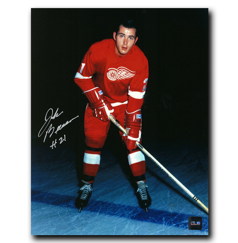 John Brenneman Detroit Red Wings Autographed Pose 8x10 Photo CoJo Sport Collectables Inc.