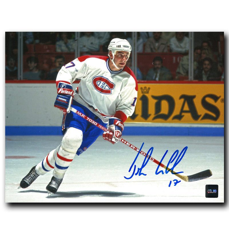 John LeClair Montreal Canadiens Autographed Skating 8x10 Photo CoJo Sport Collectables