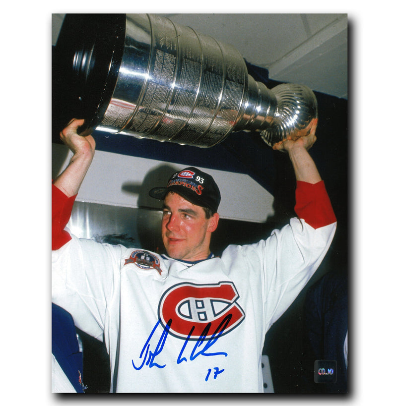 John LeClair Montreal Canadiens Autographed Stanley Cup 8x10 Photo CoJo Sport Collectables