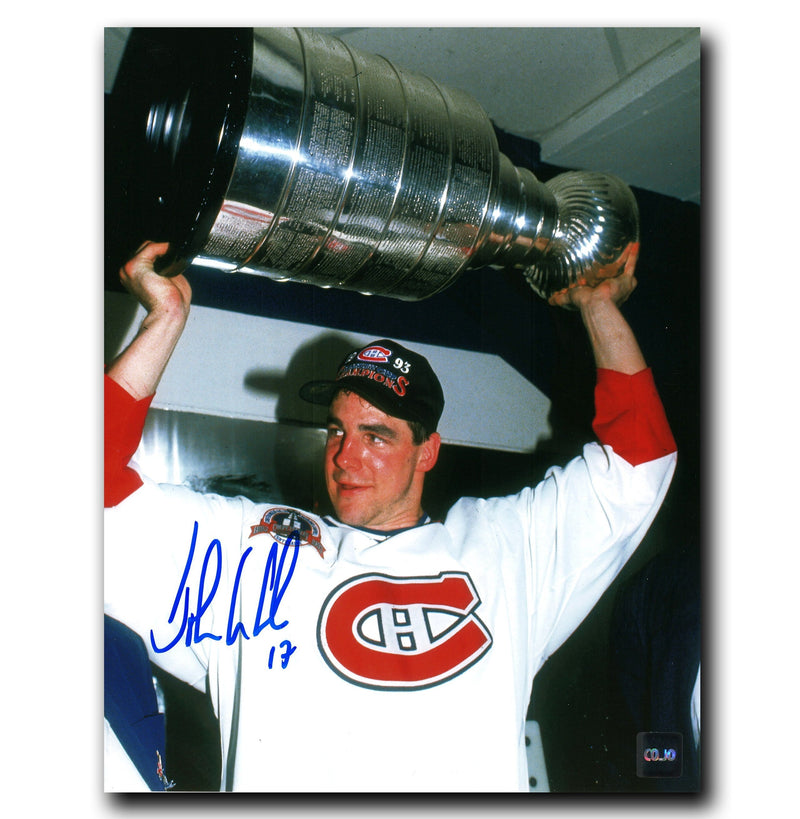 John Leclair Montreal Canadiens Autographed Stanley Cup 8x10 Photo CoJo Sport Collectables Inc.