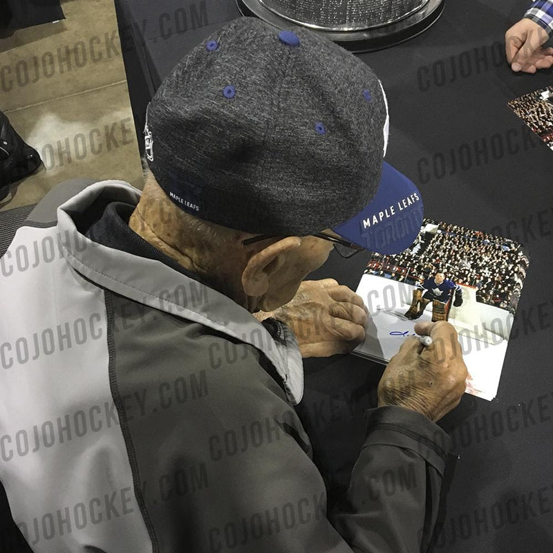 Johnny Bower Toronto Maple Leafs Autographed 8x10 Photo.