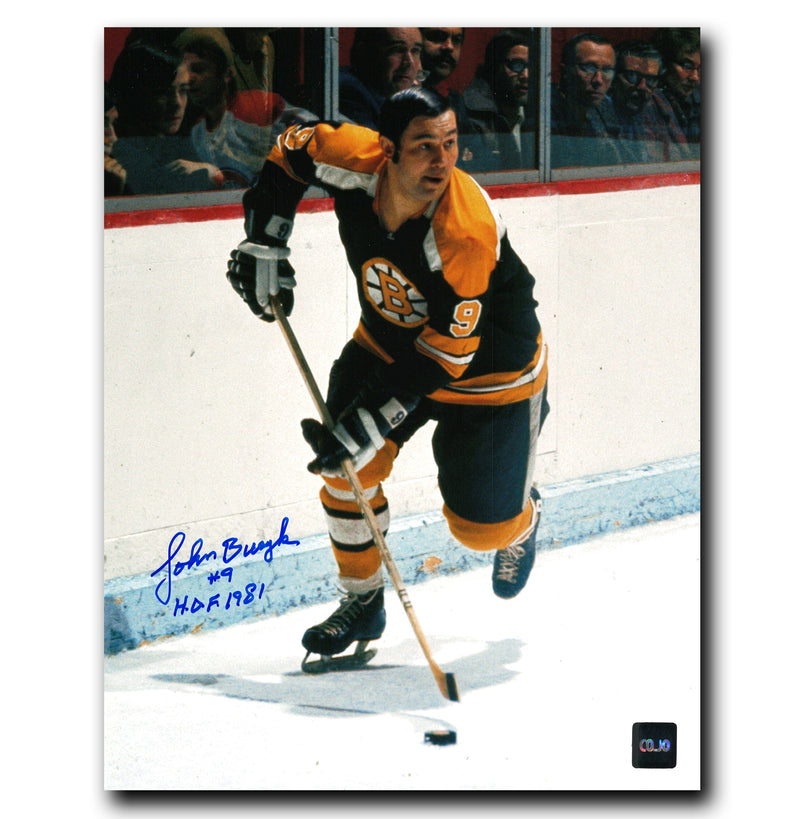 Johnny Bucyk Boston Bruins Autographed Action 8x10 Photo CoJo Sport Collectables