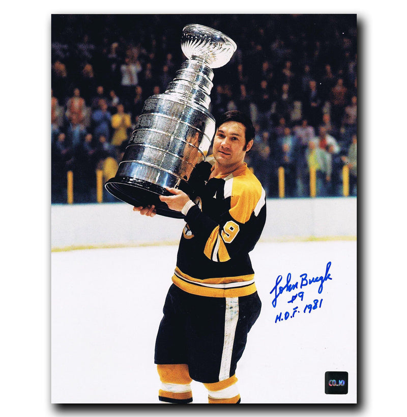 Johnny Bucyk Boston Bruins Stanley Cup Autographed 8x10 Photo CoJo Sport Collectables