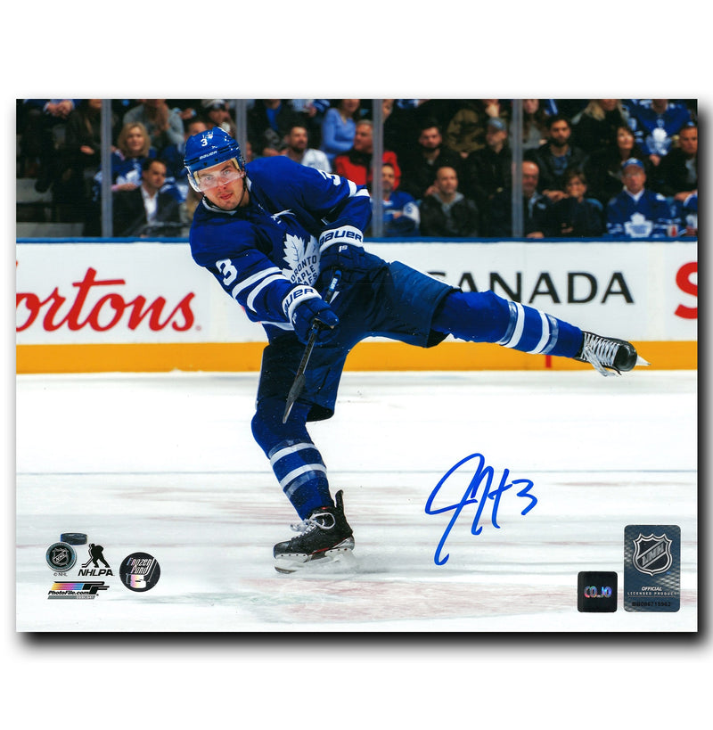 Justin Holl Toronto Maple Leafs Autographed Shooting 8x10 Photo CoJo Sport Collectables