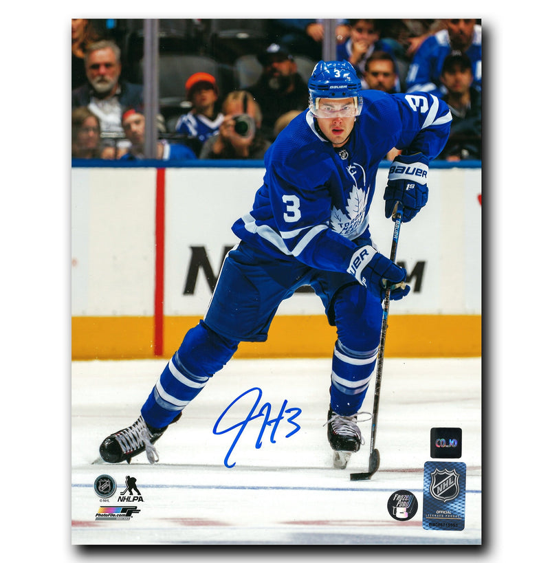 Justin Holl Toronto Maple Leafs Autographed Skating 8x10 Photo CoJo Sport Collectables