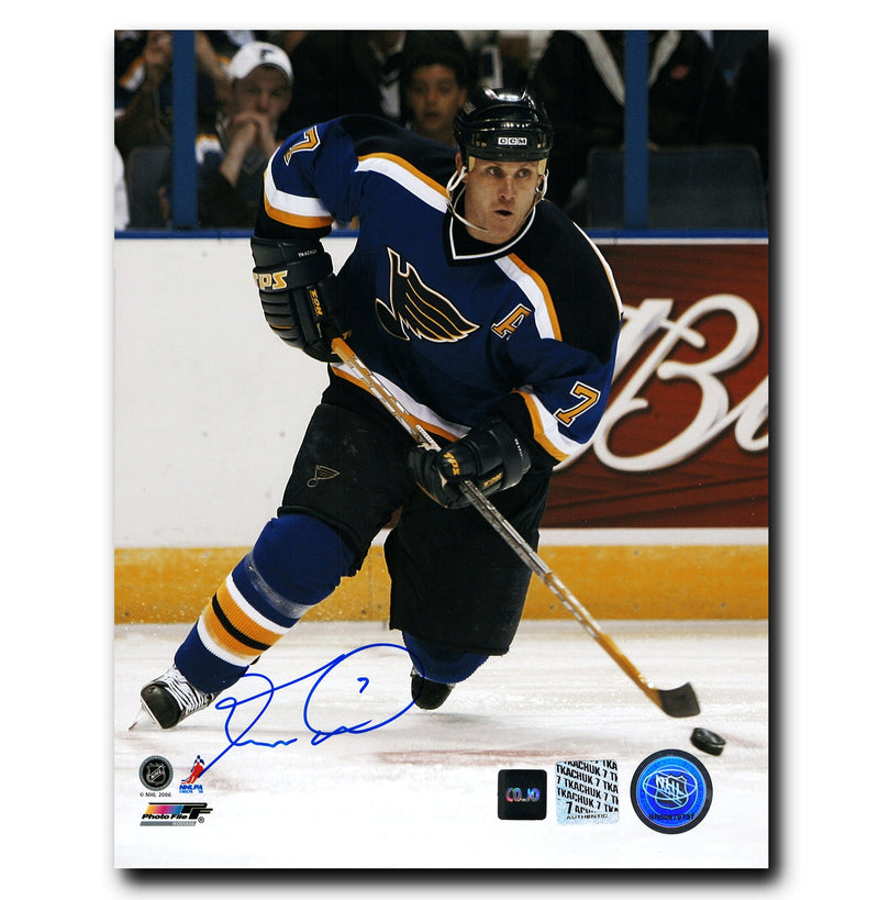 Keith Tkachuk St. Louis Blues Autographed Action 8x10 Photo CoJo Sport Collectables Inc.