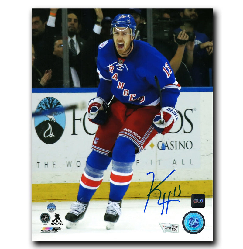 Kevin Hayes New York Rangers Autographed Goal Celebration 8x10 Photo CoJo Sport Collectables