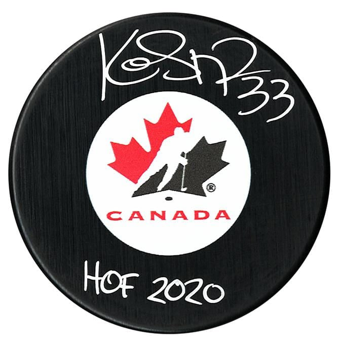Kim St-Pierre Autographed Team Canada HOF Puck CoJo Sport Collectables Inc.