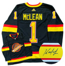 Kirk McLean Vancouver Canucks Autographed Flying Skate Adidas Pro Jersey CoJo Sport Collectables Inc.