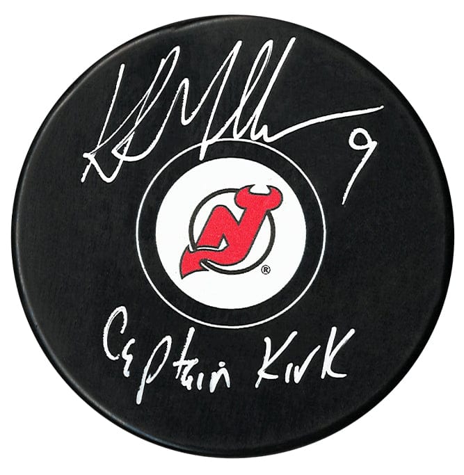 Kirk Muller Autographed New Jersey Devils Captain Kirk Inscribed Puck CoJo Sport Collectables Inc.