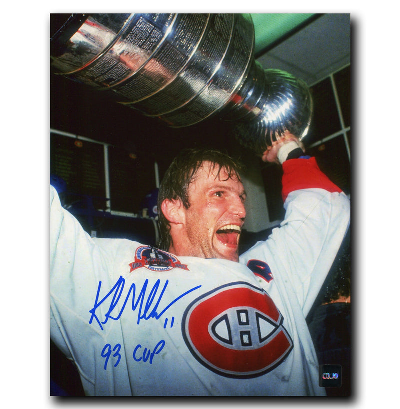 Kirk Muller Montreal Canadiens Autographed Stanley Cup 8x10 Photo CoJo Sport Collectables