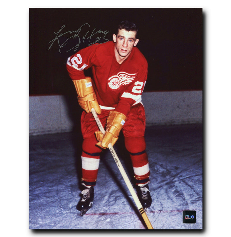 Larry Jeffrey Detroit Red Wings Autographed 8x10 Photo CoJo Sport Collectables Inc.