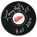 Larry Murphy Autographed Detroit Red Wings HOF Inscribed Puck CoJo Sport Collectables Inc.