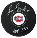 Larry Robinson Autographed Montreal Canadiens HOF Inscribed Puck CoJo Sport Collectables Inc.