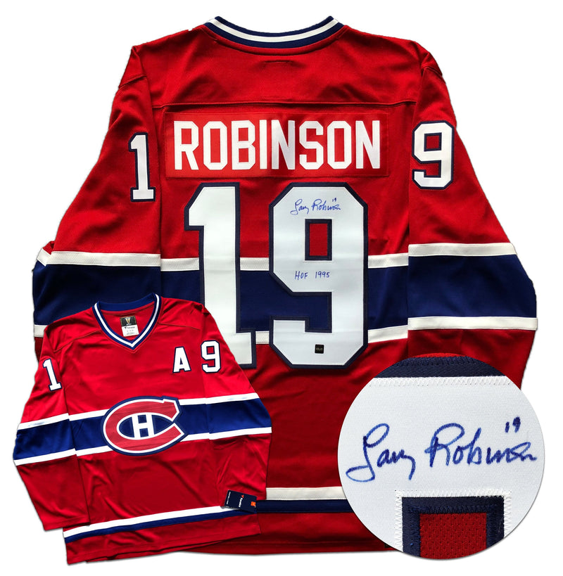 Larry Robinson Montreal Canadiens Autographed Fanatics Vintage HOF Inscribed Jersey CoJo Sport Collectables Inc.