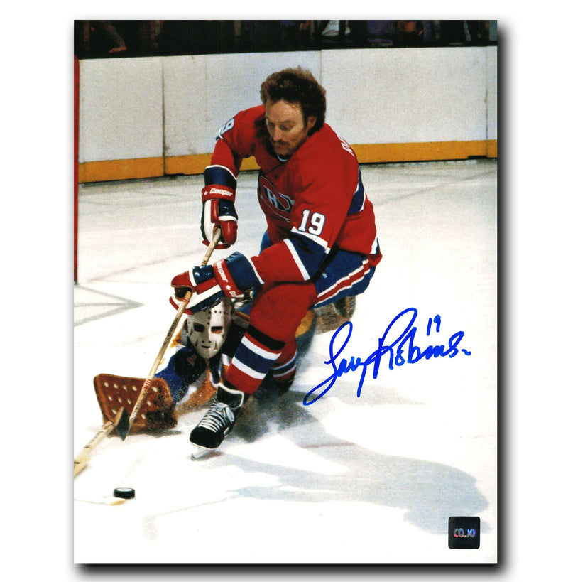 Larry Robinson Montreal Canadiens Autographed Shooting 8x10 Photo CoJo Sport Collectables Inc.