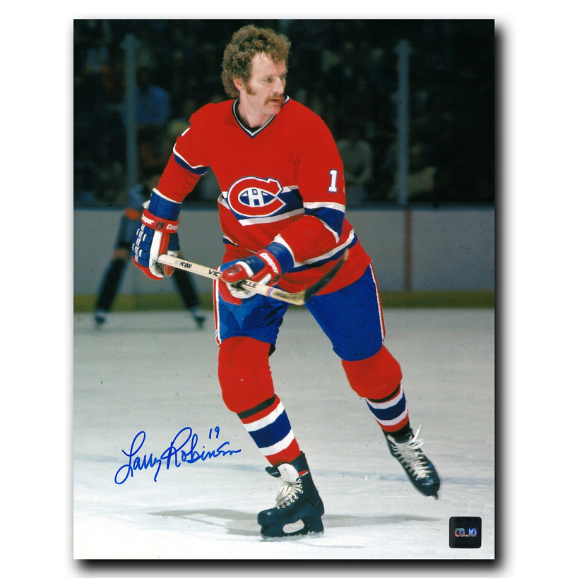 Larry Robinson Montreal Canadiens Autographed Skating 8x10 Photo CoJo Sport Collectables Inc.