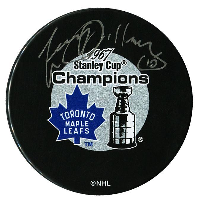 Larry Jeffrey Toronto Maple Leafs Autographed 1967 Stanley Cup Champions Puck CoJo Sport Collectables