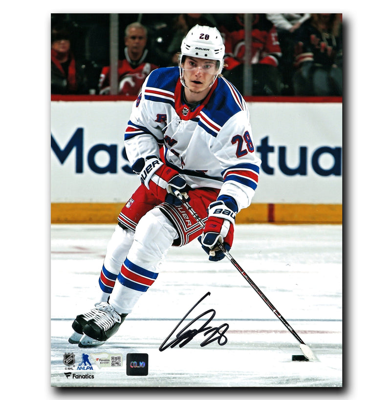 Lias Andersson New York Rangers Autographed Skating 8x10 Photo CoJo Sport Collectables