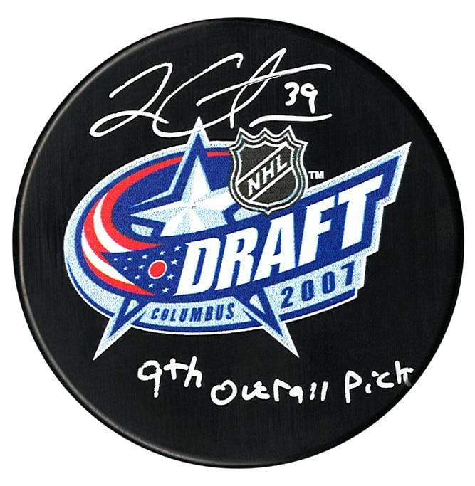 Logan Couture Autographed 2007 NHL Draft Inscribed Puck CoJo Sport Collectables Inc.