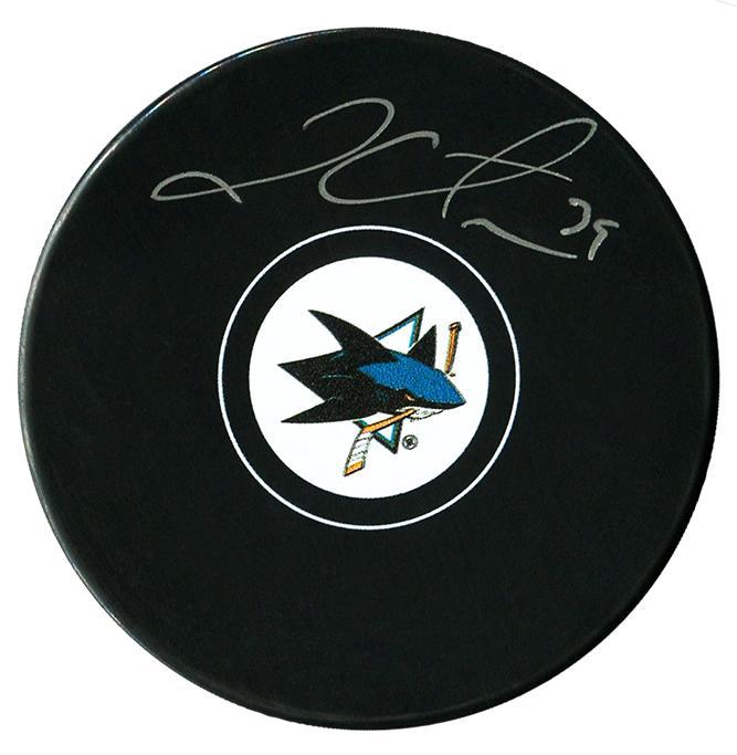 Logan Couture Autographed San Jose Sharks Puck CoJo Sport Collectables