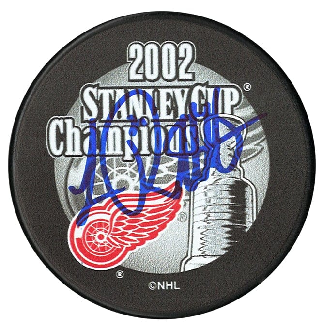 Luc Robitaille Autographed Detroit Red Wings 2002 Stanley Cup Champions Puck CoJo Sport Collectables Inc.