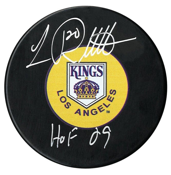 Luc Robitaille Autographed Los Angeles Kings HOF Inscribed Puck CoJo Sport Collectables Inc.