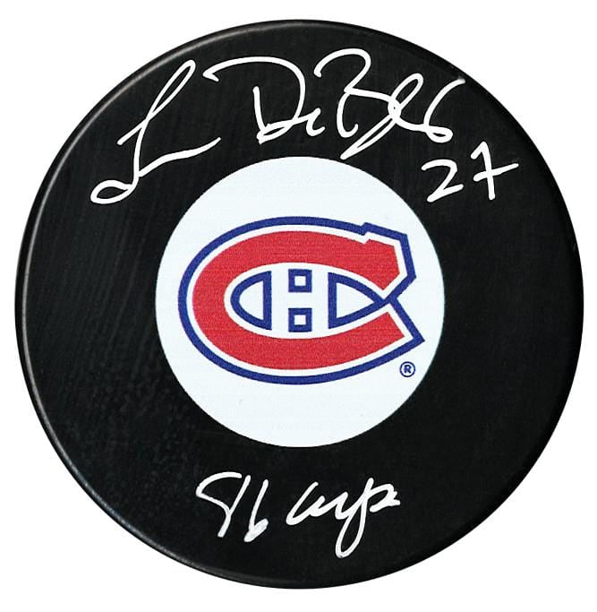 Lucien DeBlois Autographed Montreal Canadiens 86 Cup Puck CoJo Sport Collectables Inc.