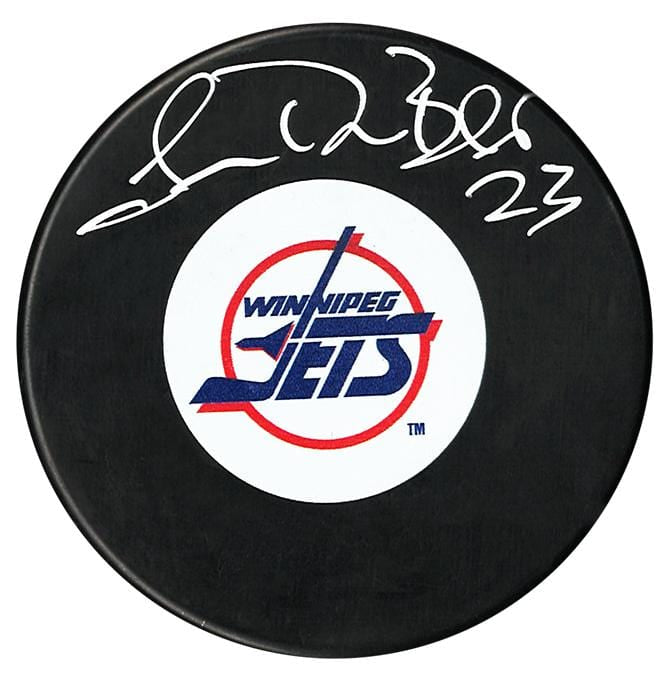 Lucien DeBlois Autographed Winnipeg Jets Puck CoJo Sport Collectables Inc.