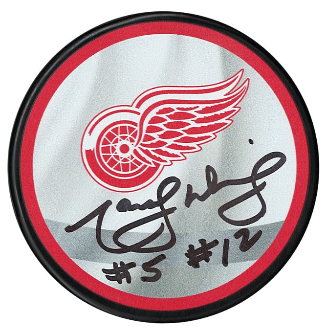Marcel Dionne Autographed Detroit Red Wings Reverse Retro Puck CoJo Sport Collectables Inc.