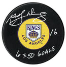 Marcel Dionne Autographed Los Angeles Kings 50 Goals Inscribed Puck CoJo Sport Collectables Inc.