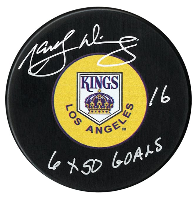 Marcel Dionne Autographed Los Angeles Kings 50 Goals Inscribed Puck CoJo Sport Collectables Inc.