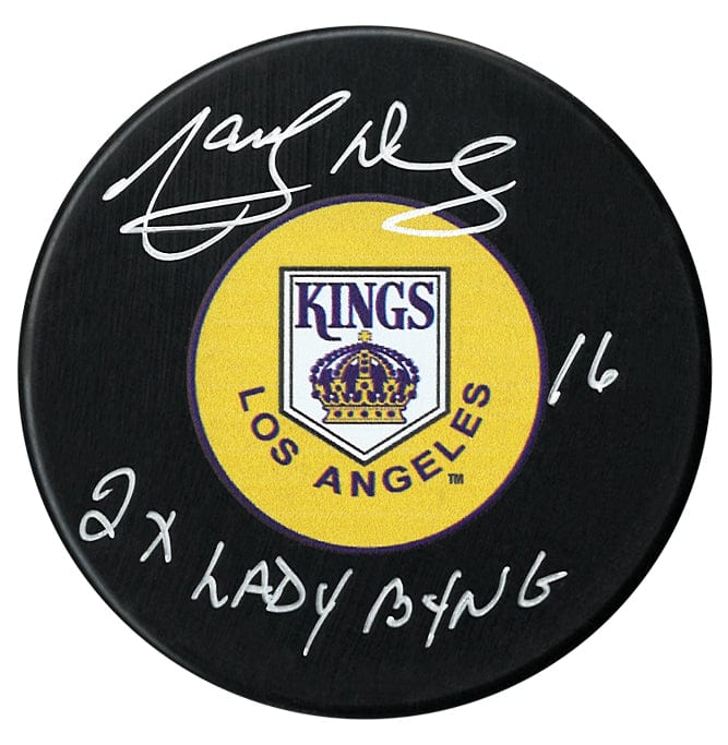 Marcel Dionne Autographed Los Angeles Kings Lady Byng Inscribed Puck CoJo Sport Collectables Inc.