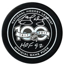 Marcel Dionne Autographed NHL Centennial Season HOF Inscribed Official Puck CoJo Sport Collectables Inc.