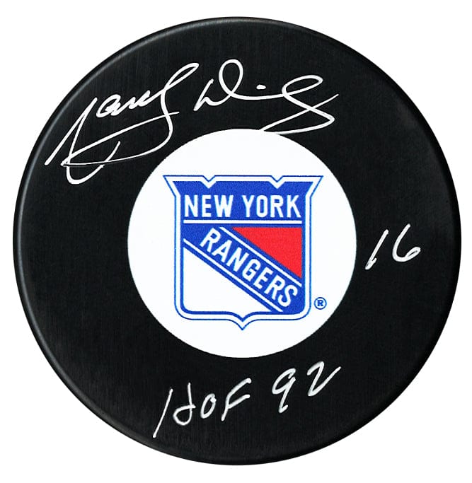 Marcel Dionne Autographed New York Rangers HOF Puck CoJo Sport Collectables Inc.